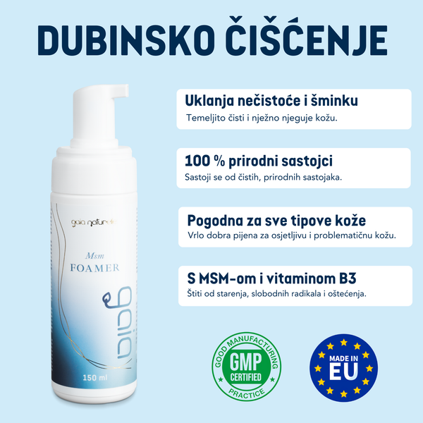 MSM Foamer – pjena za pranje lica s MSM-om