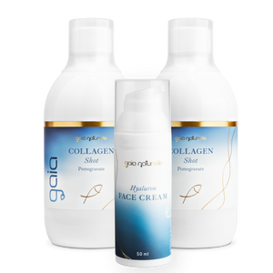 Paket - 2x Kolagen shot + Krema za lice s hijaluronom